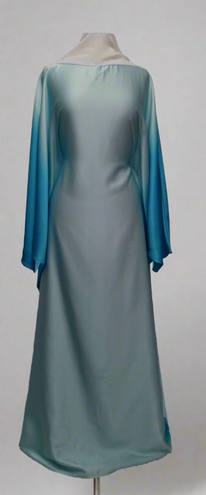 Satin Two Tone Abaya Aqua £20/ 3 for £55