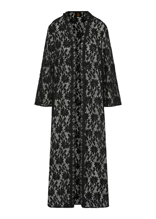 Black Lace Open Abaya £20/ 3 for £55