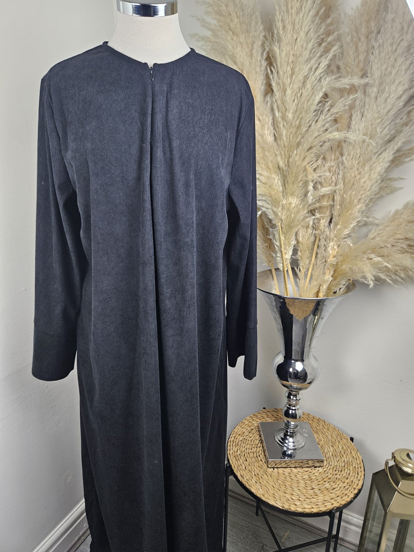 Black Corduroy Abaya £29.99 / 2 for £55