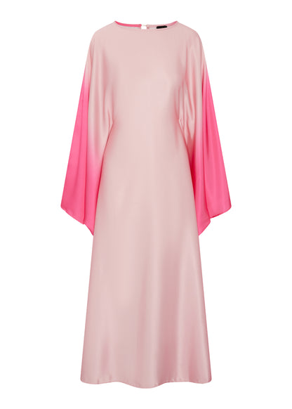 Satin Two Tone Abaya Pink £20 / 3 for £55