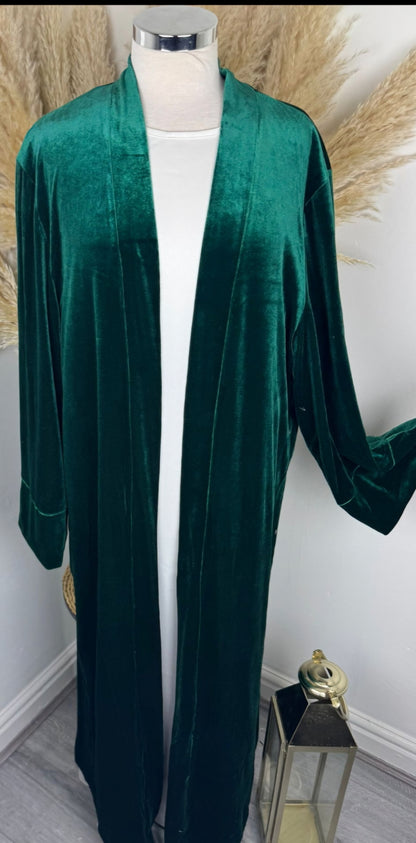 Velvet Abaya Green £25/ 2 for £45